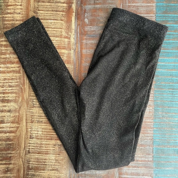 Hollister Pants - XS Gold & Black Hollister leggings